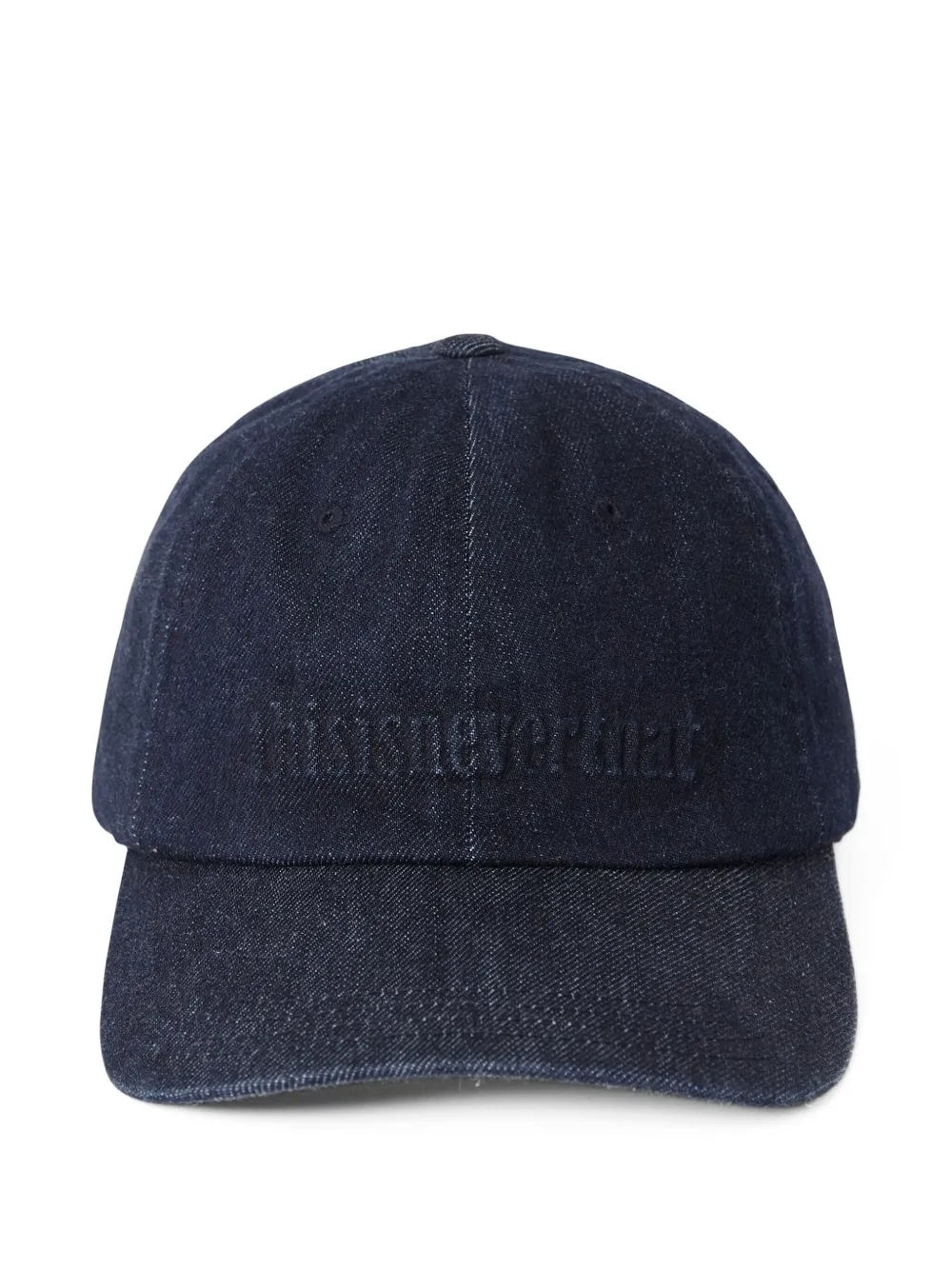 denim logo cap hat