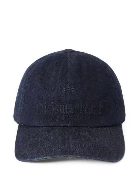 This Is Never That denim logo cap hat