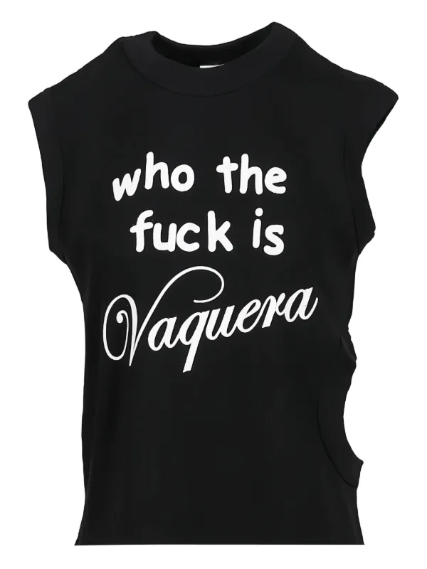vaquera タンクトップ Vaquera カットアウト タンクトップ | ブラック | FARFETCH JP