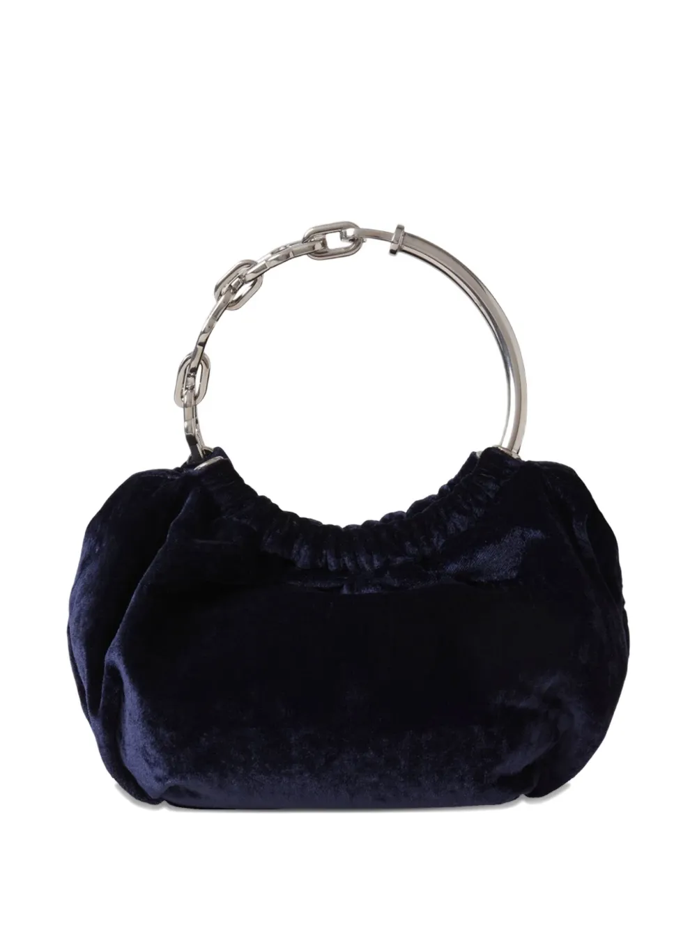 Mulberry Pimlico Chain-handle Velvet Clutch Bag In Blue