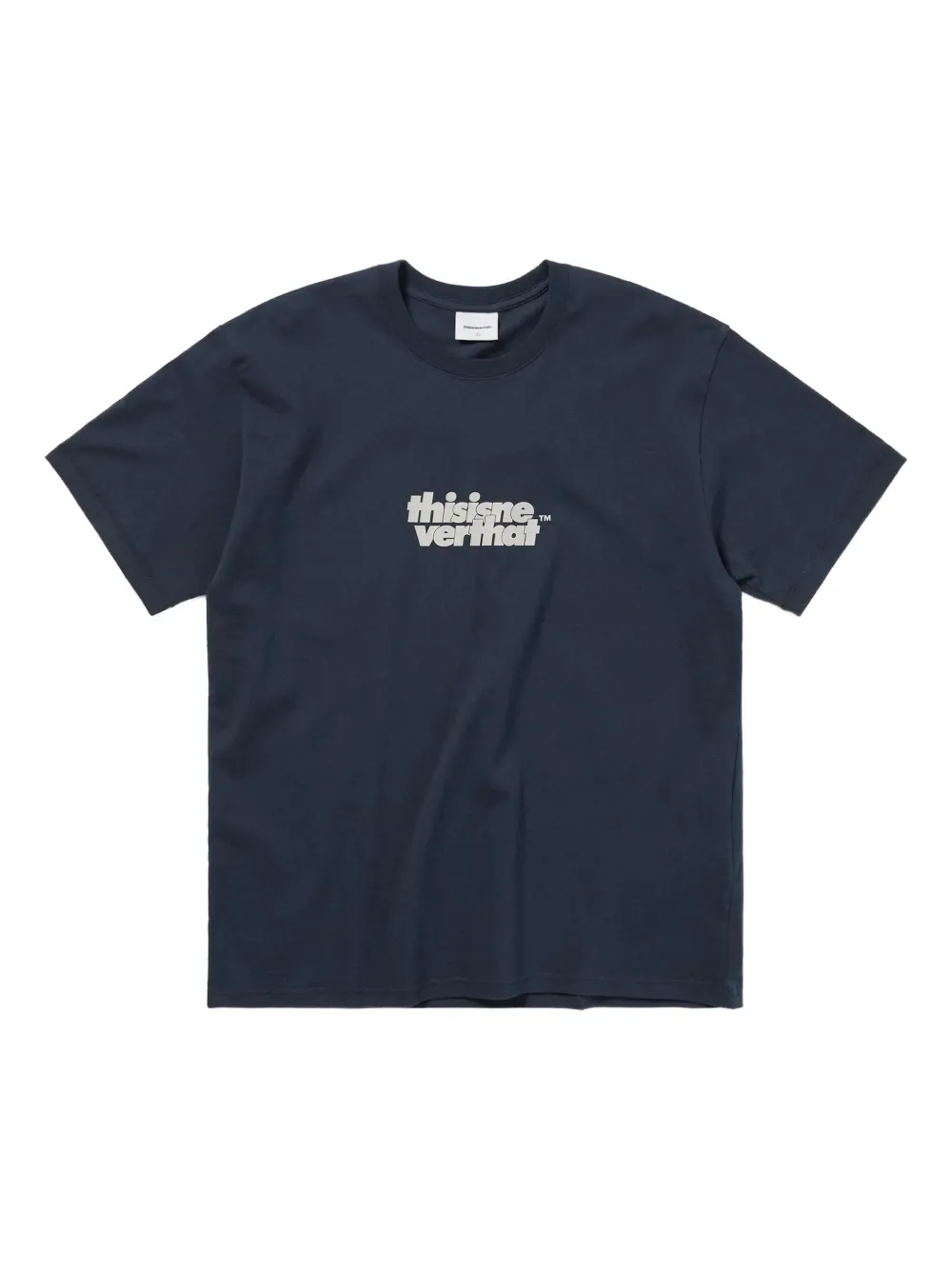 This Is Never That Logo-print T-shirt In Blue