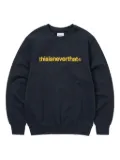 This Is Never That logo-print crew-neck sweatshirt - Blue