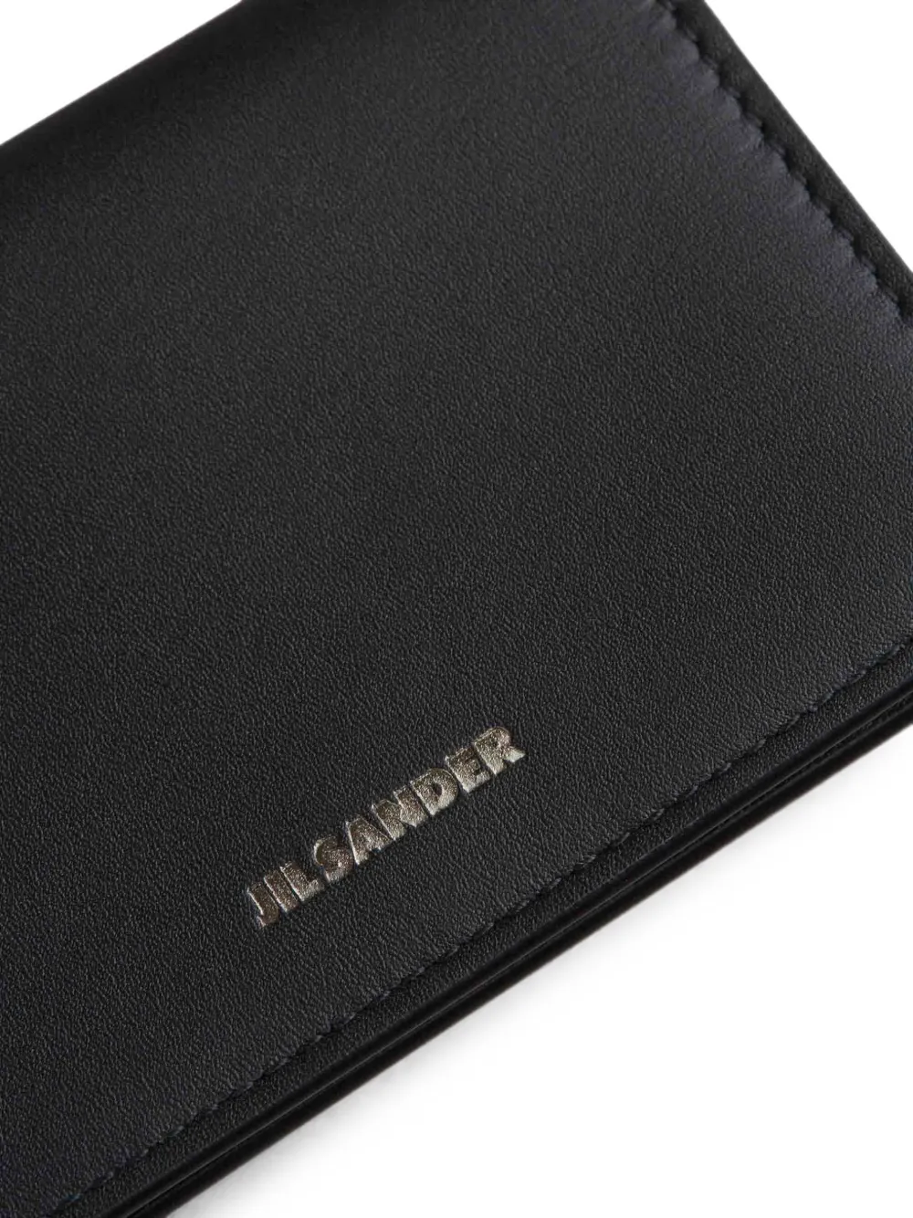 Jil Sander Leren portemonnee Zwart