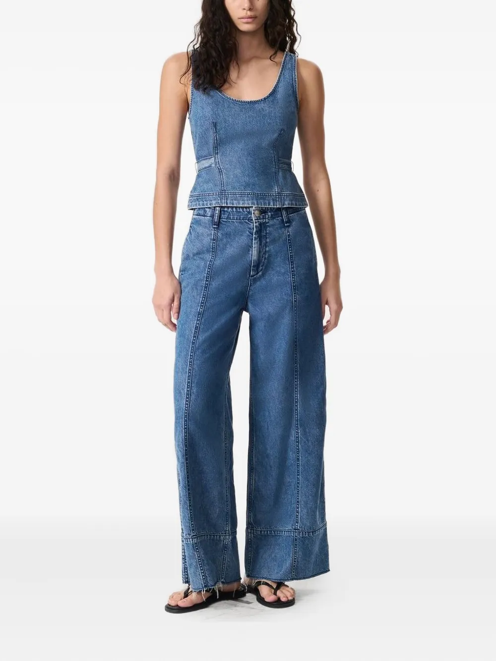 rag & bone denim belted top | Blouses | Image 2