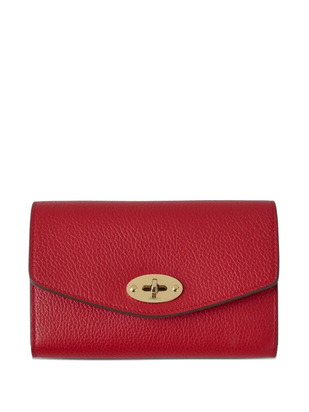 Mulberry Darley Clasp Wallet In Red