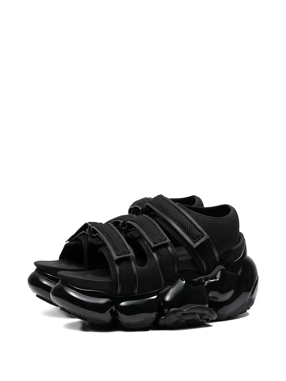 GROUNDS Moopie Caterpillar triple-strap platform sandals | Flat Sandals | Image 2