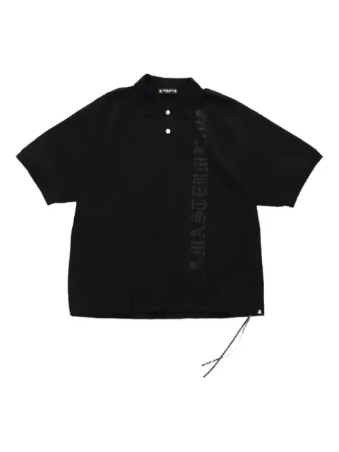 Mastermind Japan skull-print short-sleeved polo shirt
