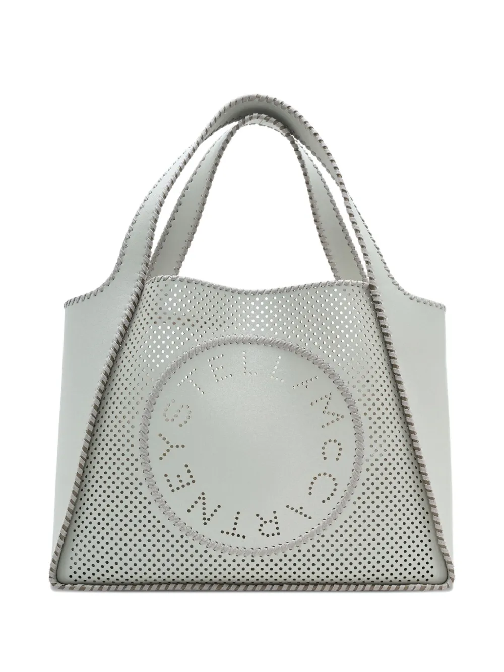 Stella McCartney perforated-logo tote bag Wit