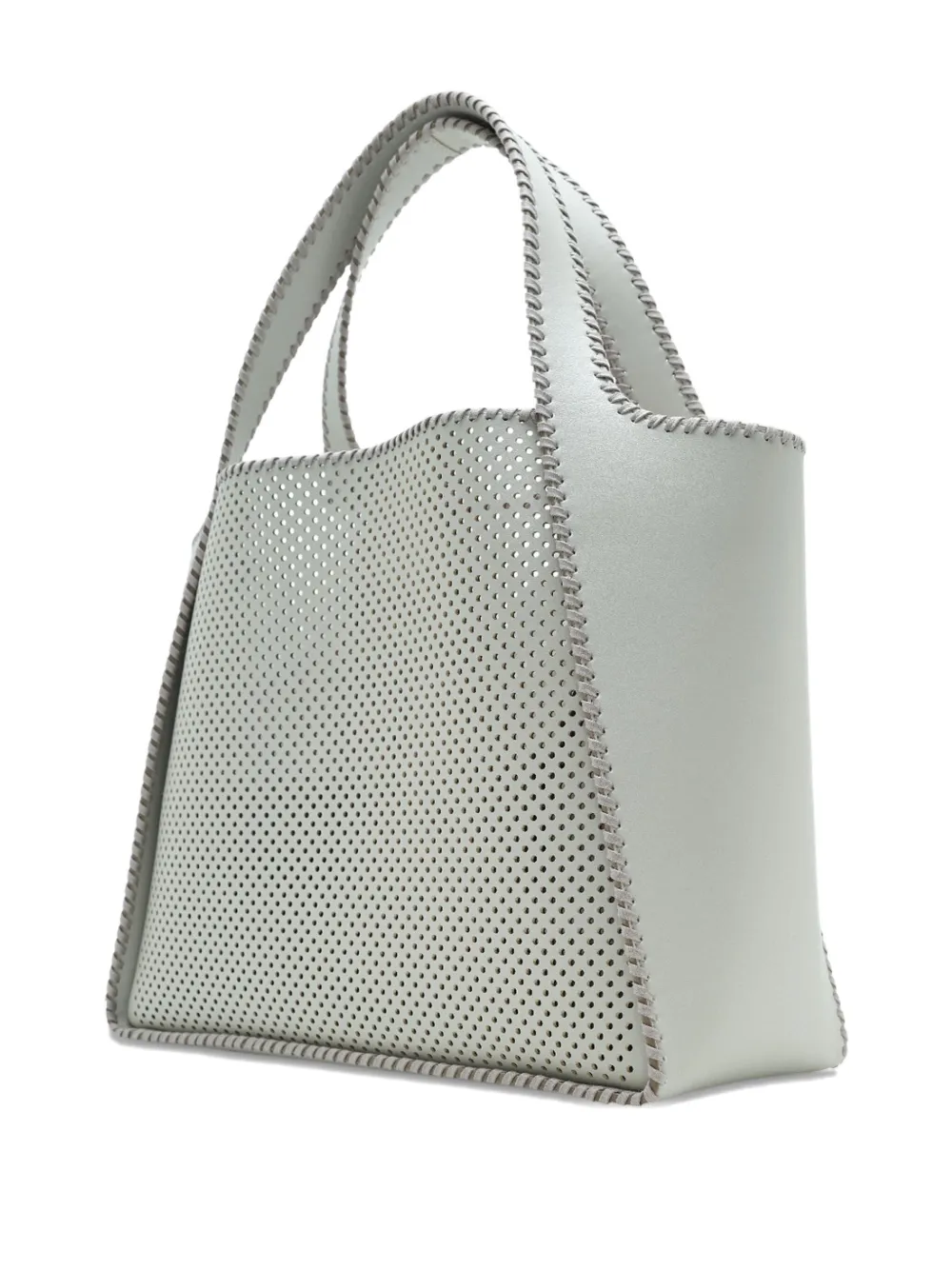 Stella McCartney perforated-logo tote bag Wit