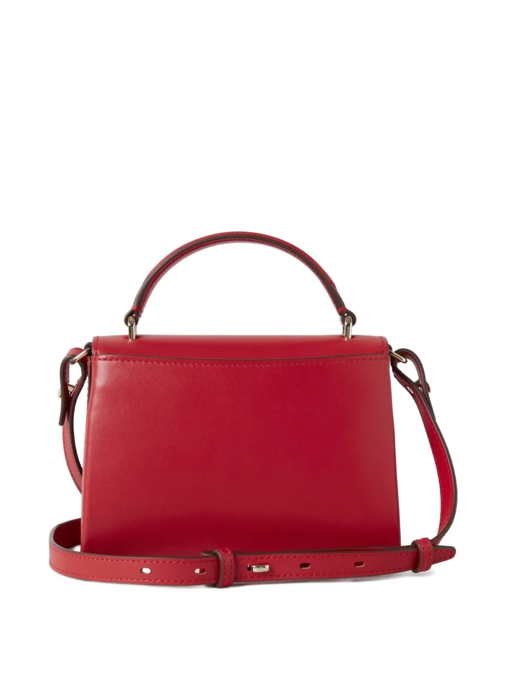 Mulberry Small Lana Flap-top Leather Satchel In Red