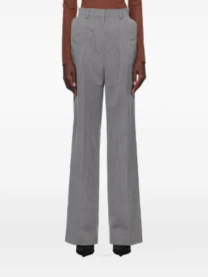 MM6 Maison Margiela ハイウエスト パンツ | グレー | FARFETCH JP