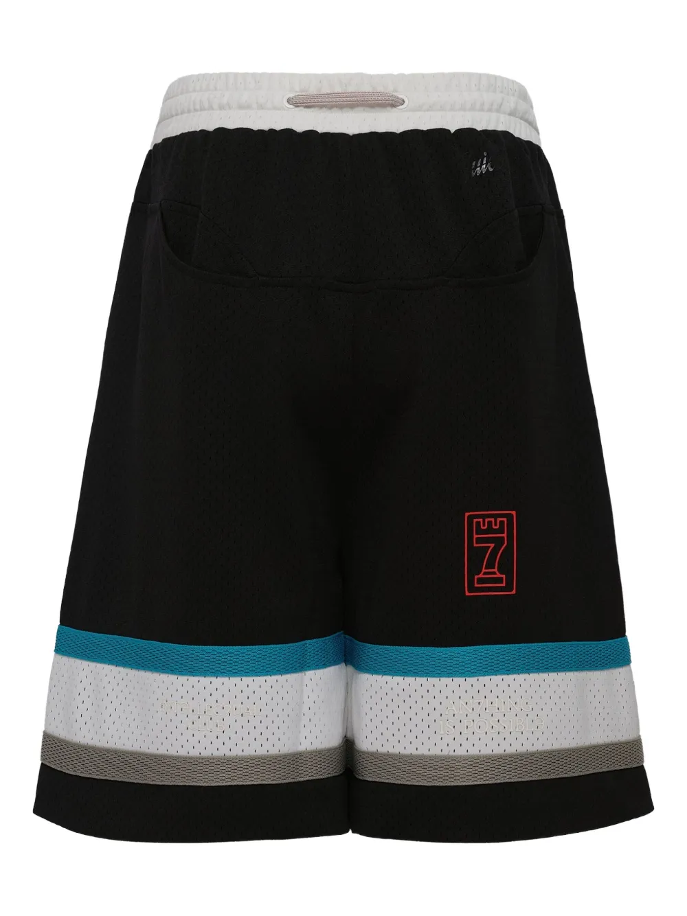 NAMESAKE Basketbal shorts met vlakken Zwart