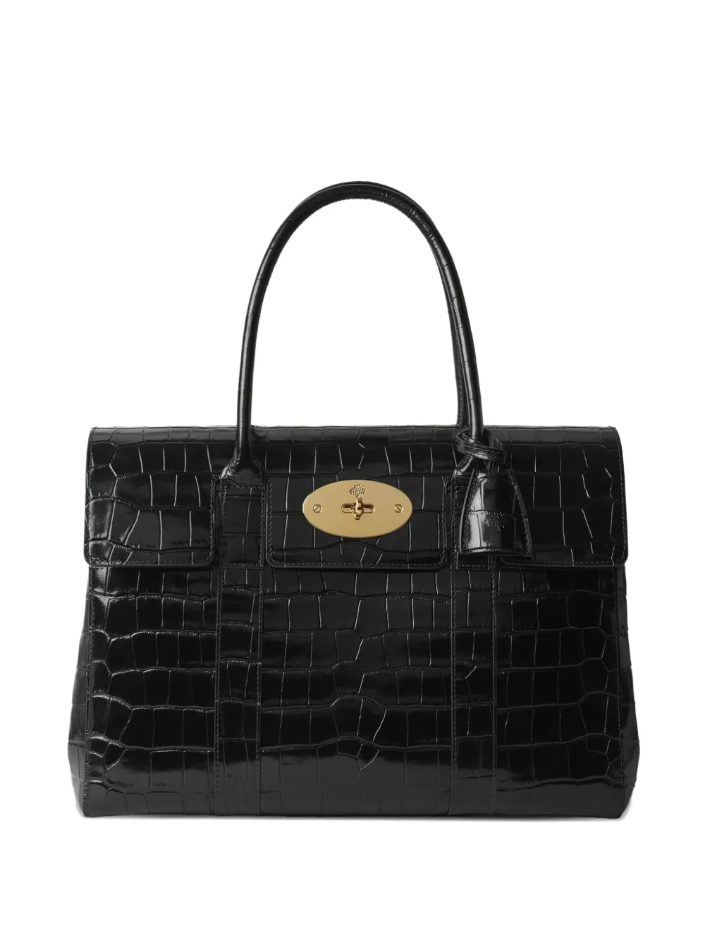 Bayswatter crocodile-embossed tote bag