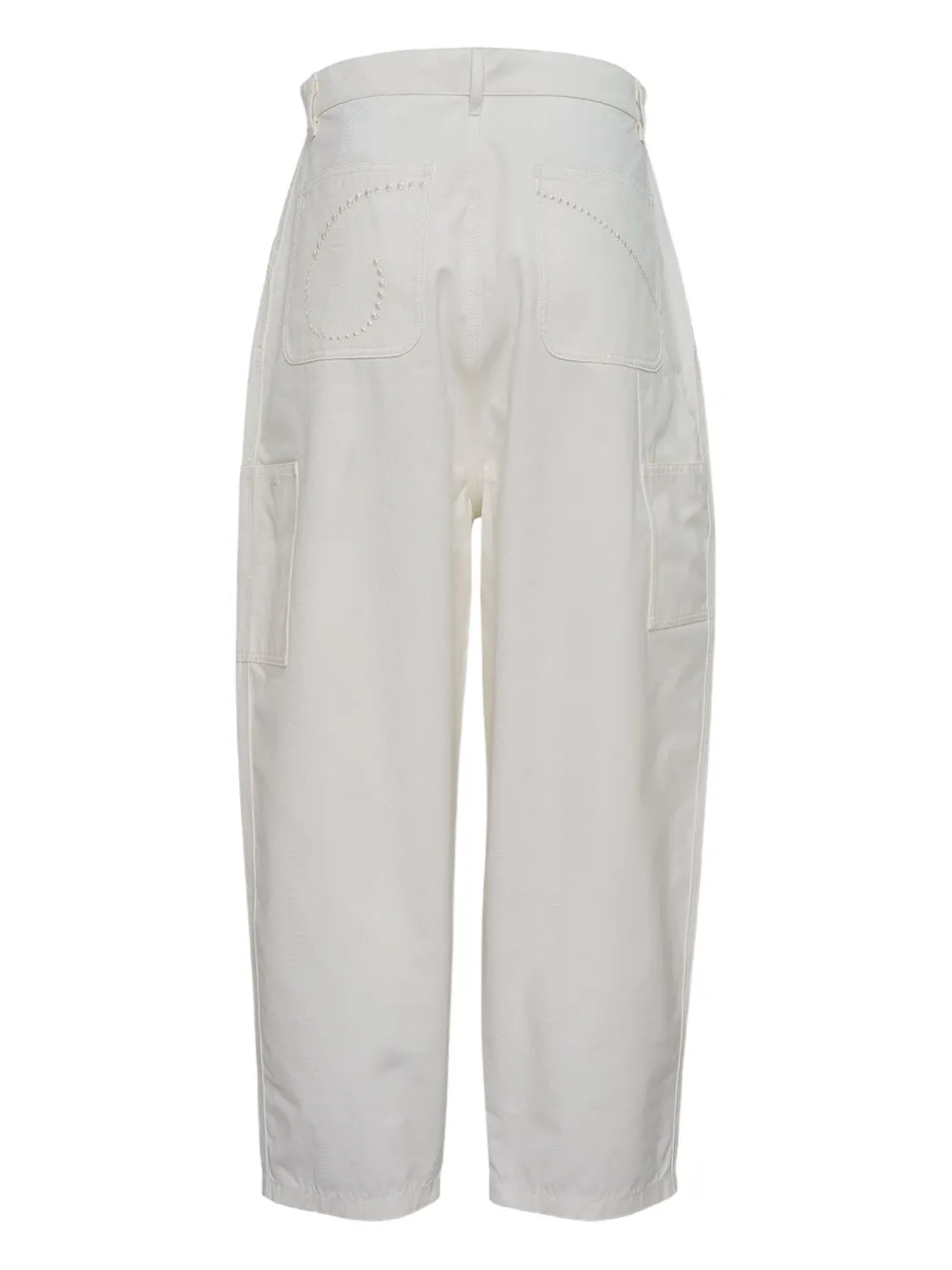 Diomene Regular broek met zakdetail - Wit