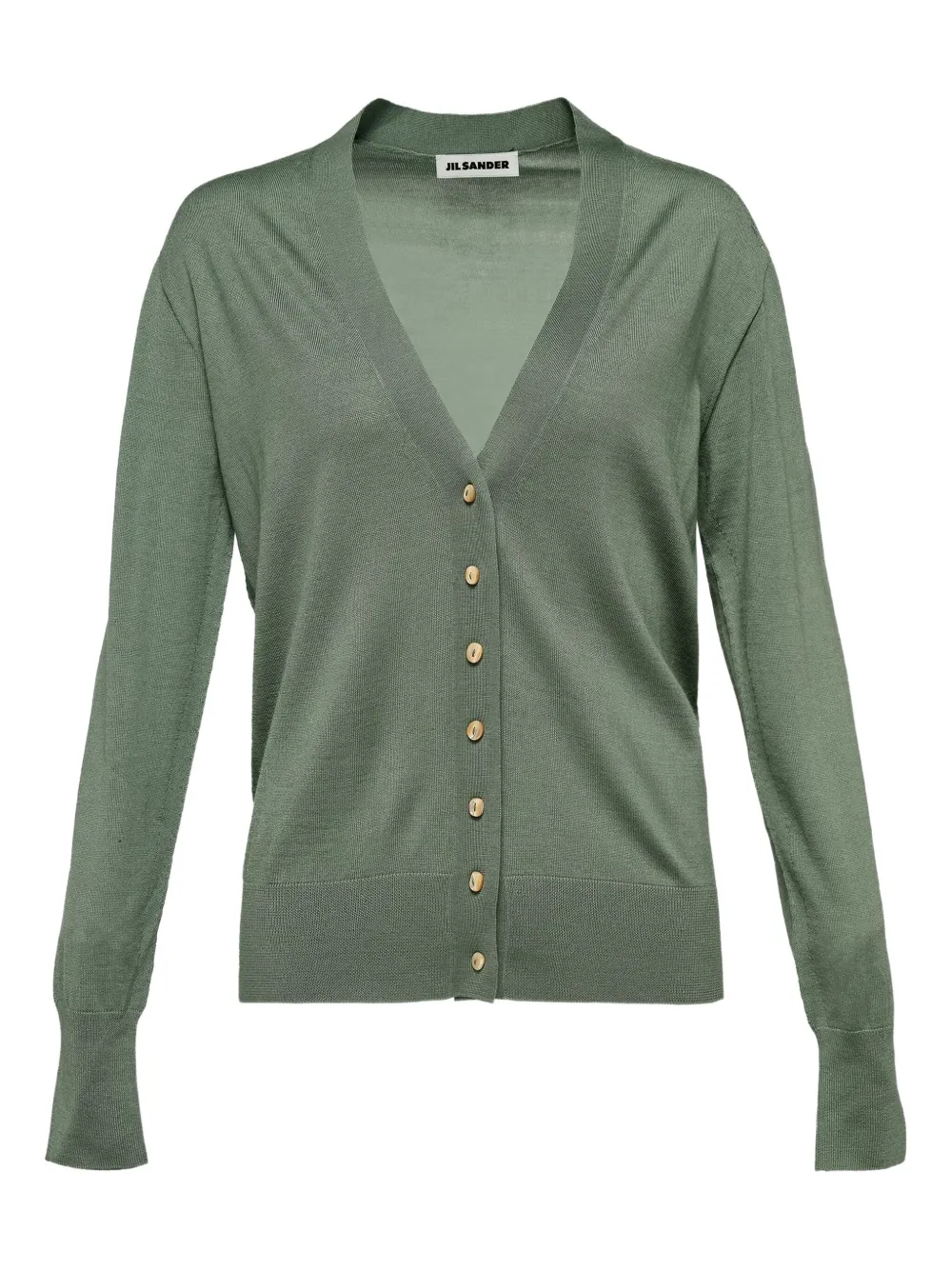 Jil Sander v-neck cardigan - Green