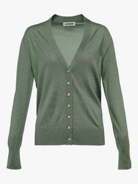 Jil Sander cárdigan con cuello en V