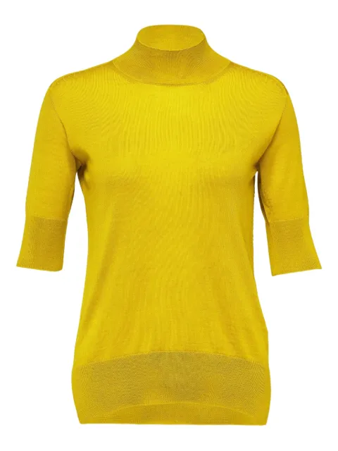 Jil Sander high-neck short-sleeves sweater