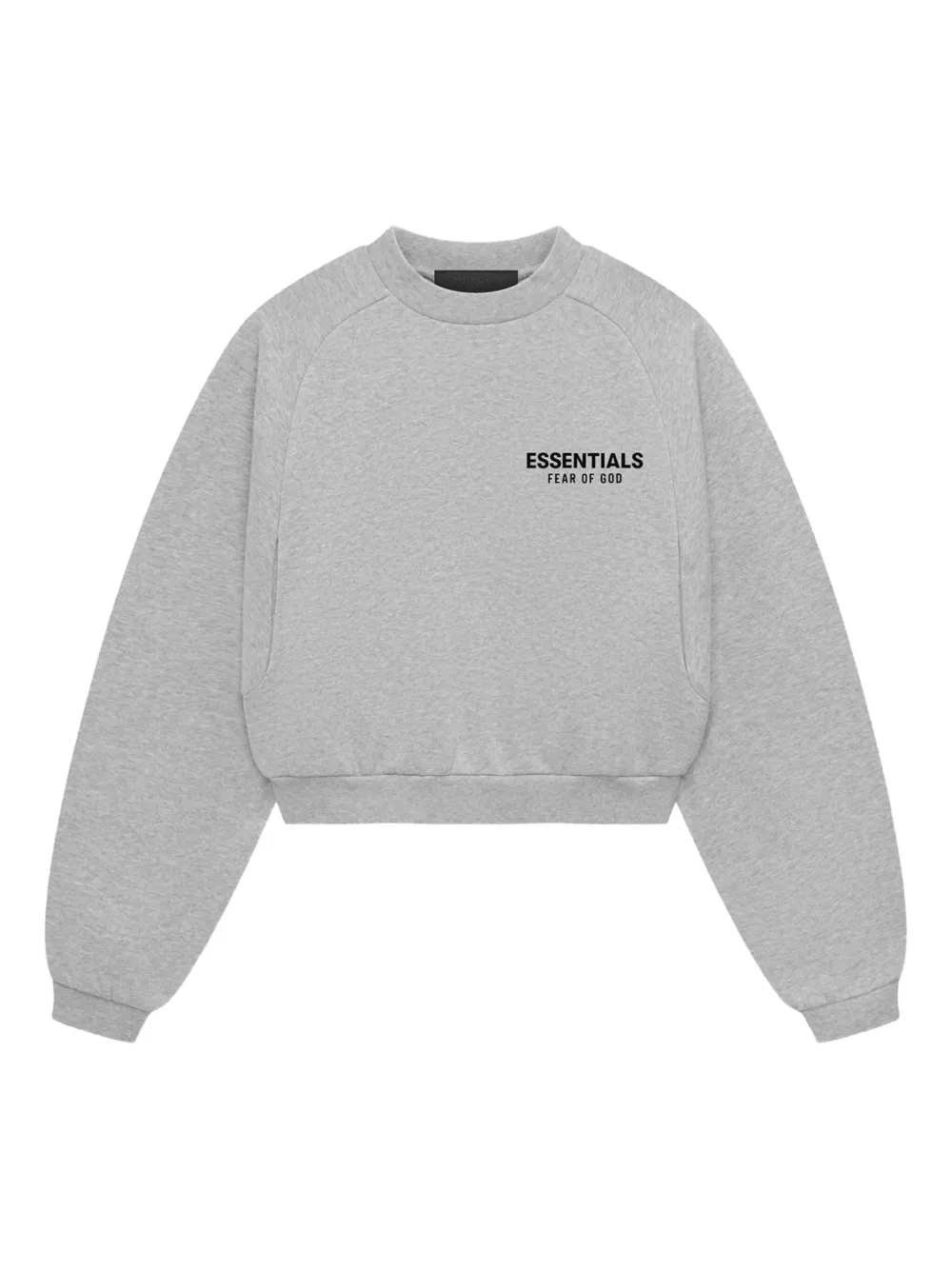 FEAR OF GOD ESSENTIALS logo-print cropped sweatshirt | Grey | Image 1