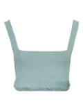 Alexia ribbed pleated top - Blue