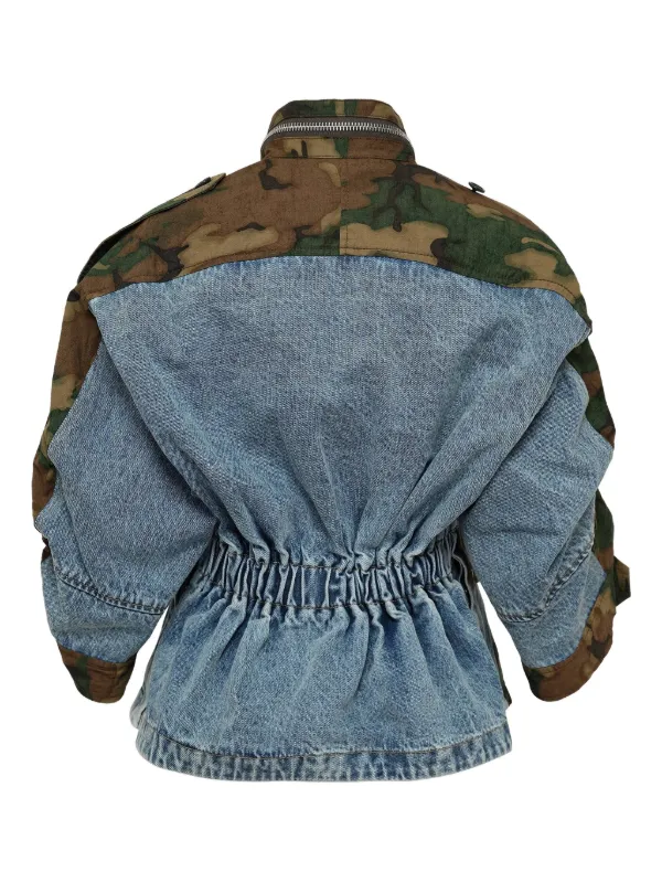 3.1 Phillip Lim カモフラージュパネル デニムジャケット | ブルー