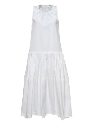 オールインワン・サロペット Jil Sander Black Viscose Satin Midi Slip Dress JIL SANDER | Mandarin Women's Midi Dress | YOOX
