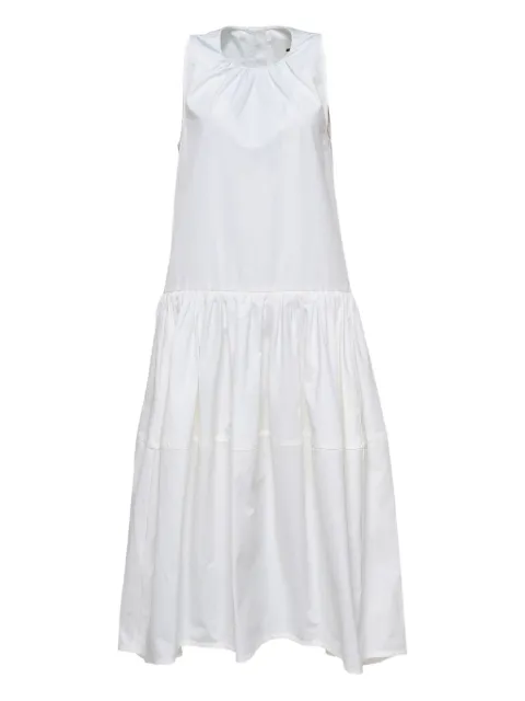 Jil Sander gathered tiered dress