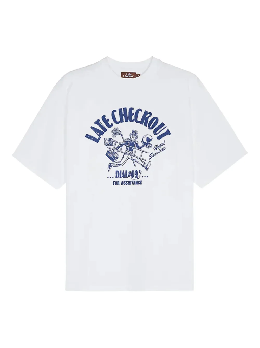 Late Checkout graphic-print T-shirt | White | Image 1