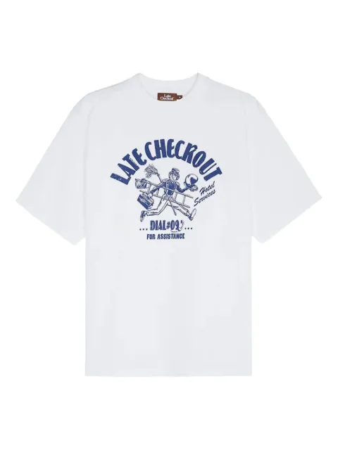Late Checkout graphic-print T-shirt