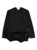 Comme Des Garçons ruffled-layer top - Black