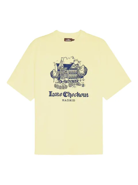 Late Checkout grand hotel graphic T-shirt