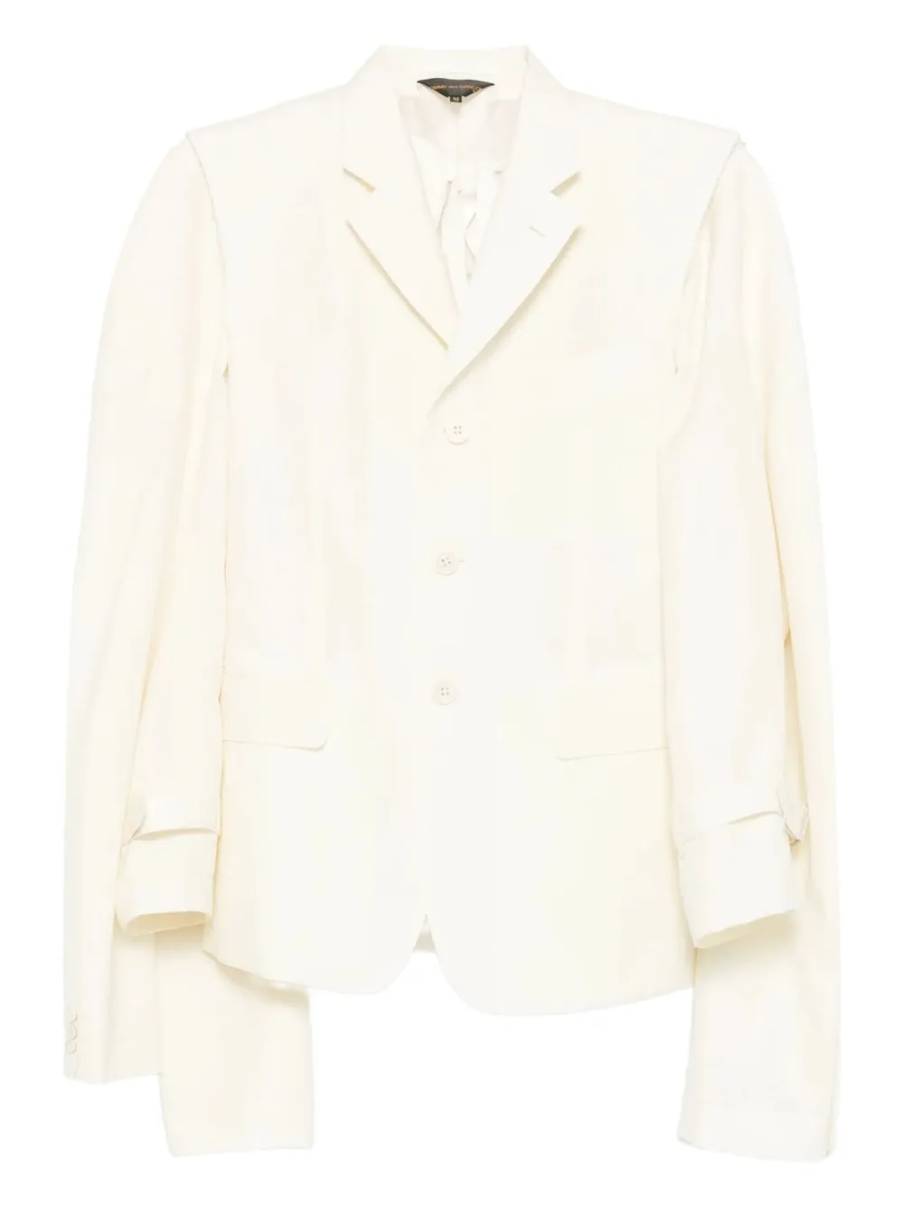 Comme Des Garçons draped-sleeve blazer | White | Image 1
