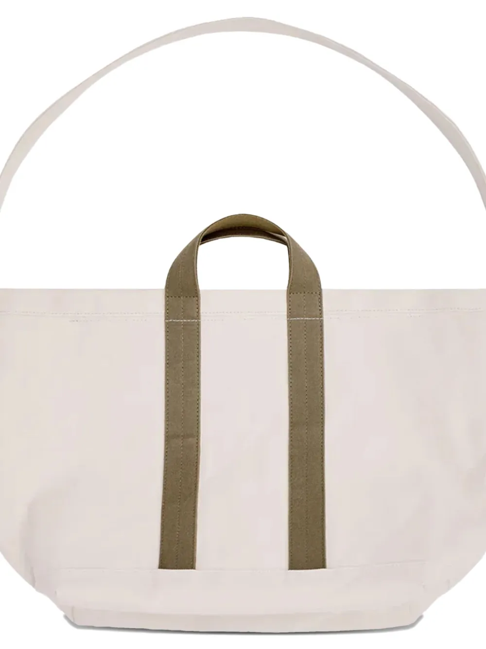 Comme Des Garçons Shirt Canvas Tote Bag In White