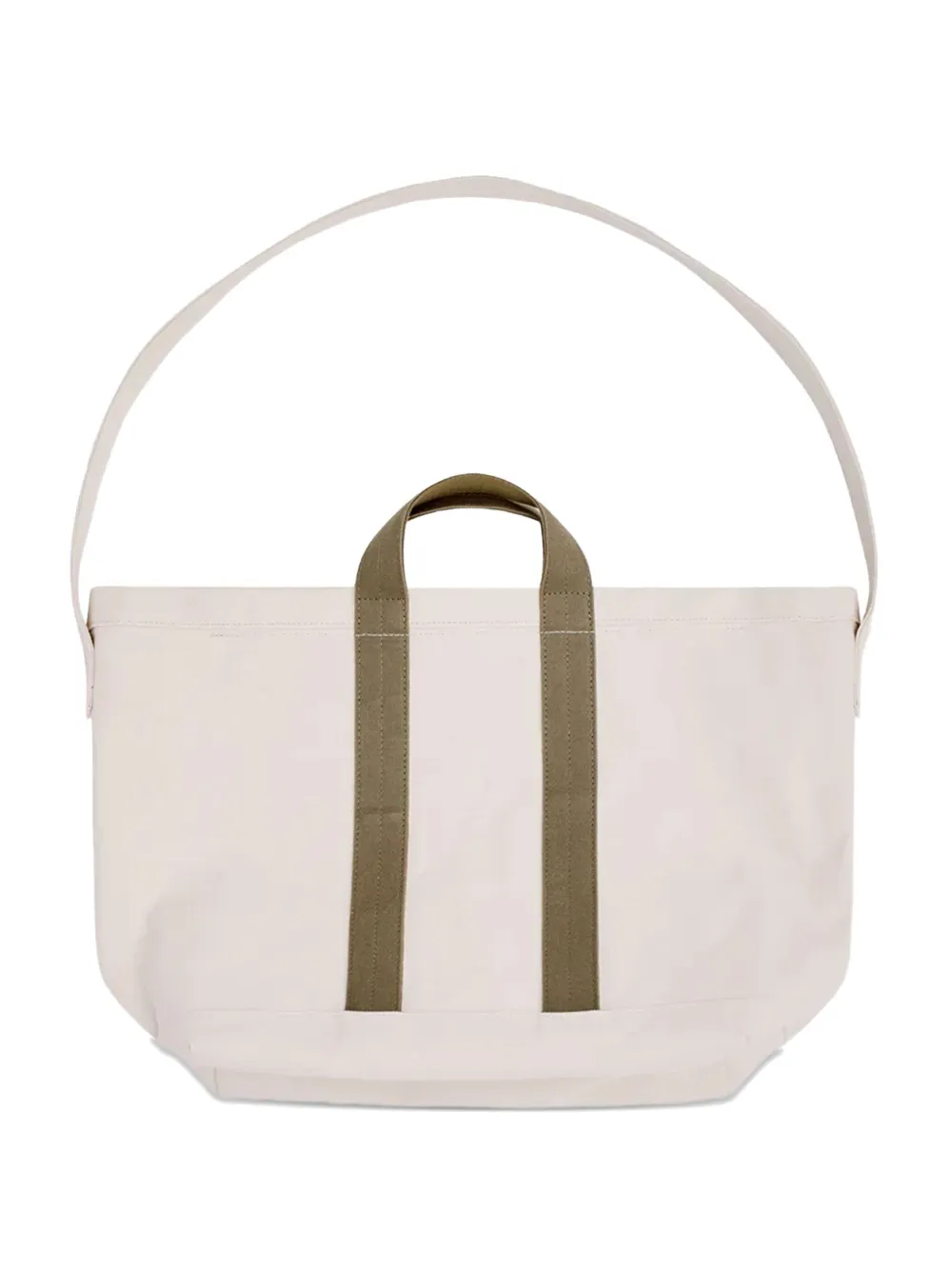 Comme Des Garçons Shirt Canvas Tote Bag In White