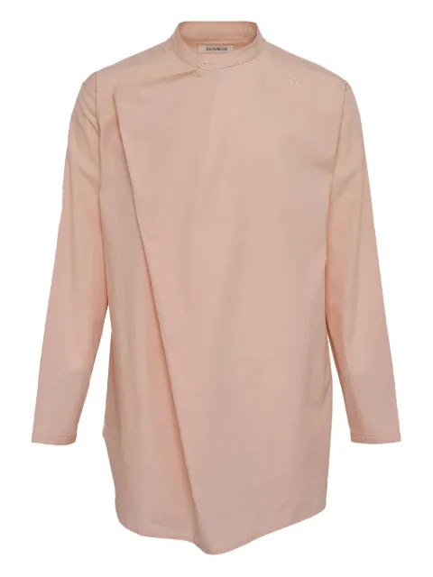 Diomene asymmetric draped long-sleeved T-shirt