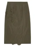 Cecilie Bahnsen floral-embroidered midi dress - Green