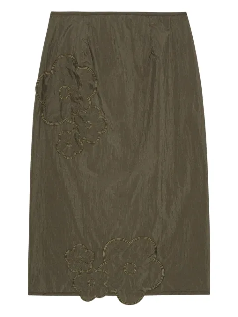 Cecilie Bahnsen floral-embroidered midi dress