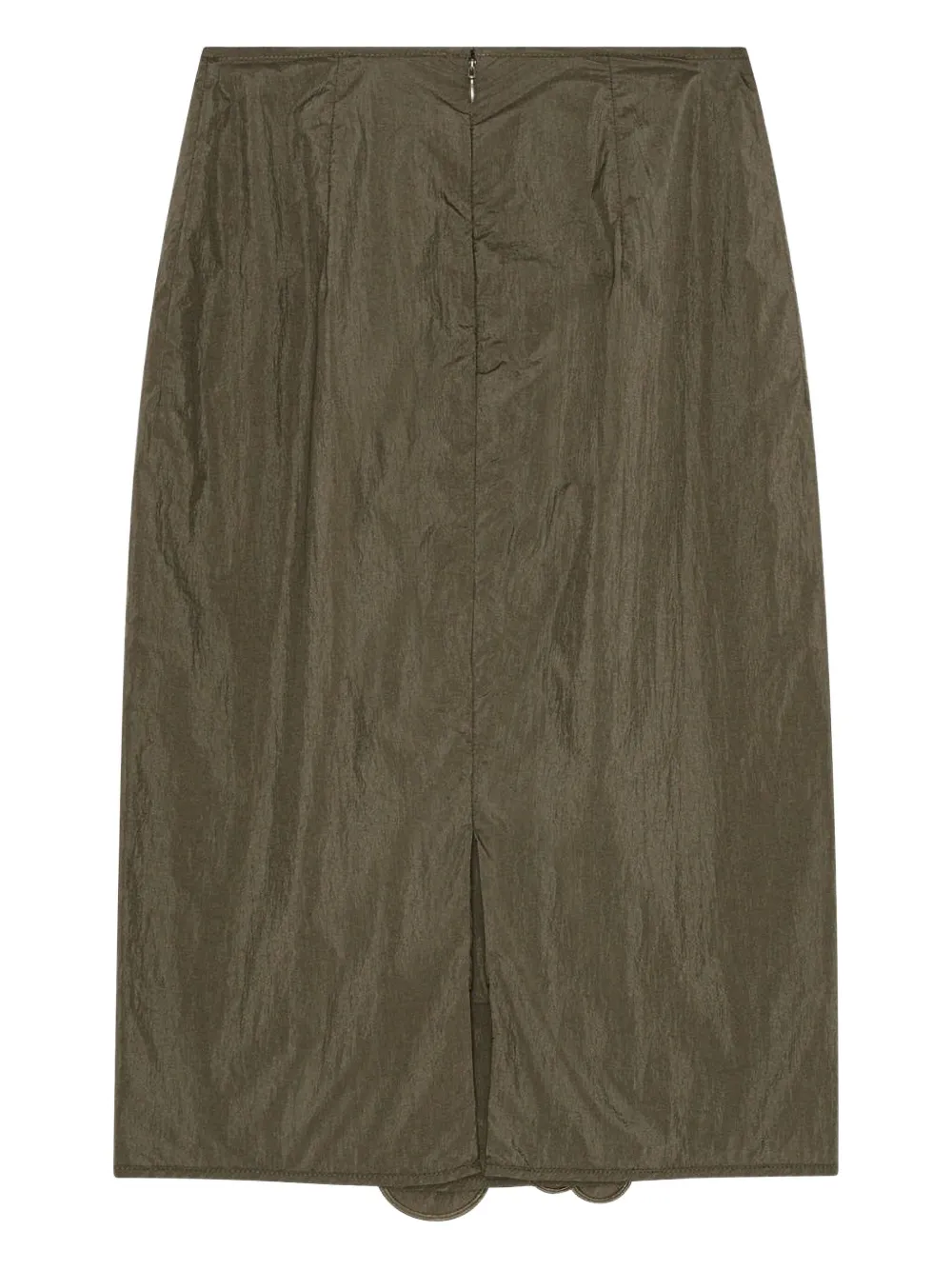 Cecilie Bahnsen floral-embroidered midi dress Groen