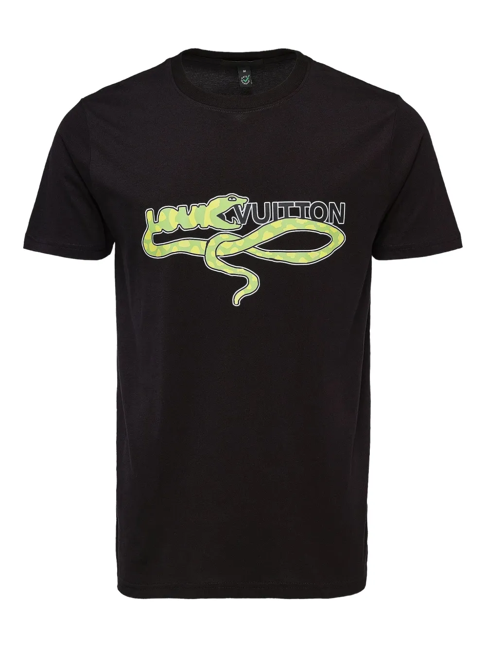 Black Score snake graphic-print T-shirt | Black | Image 1