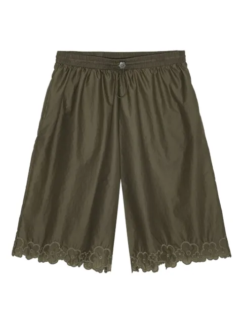 Cecilie Bahnsen Arya floral-embroidered elastic-waist shorts