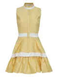 Alexis Natacha stripe-panelled sleeveless dress - Yellow