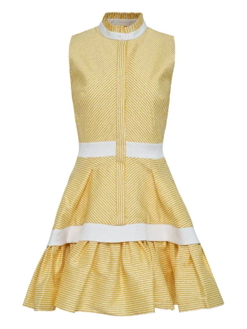 Alexis Natacha stripe-panelled sleeveless dress
