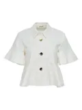 Alexis Nika bell-sleeve buttoned top - White
