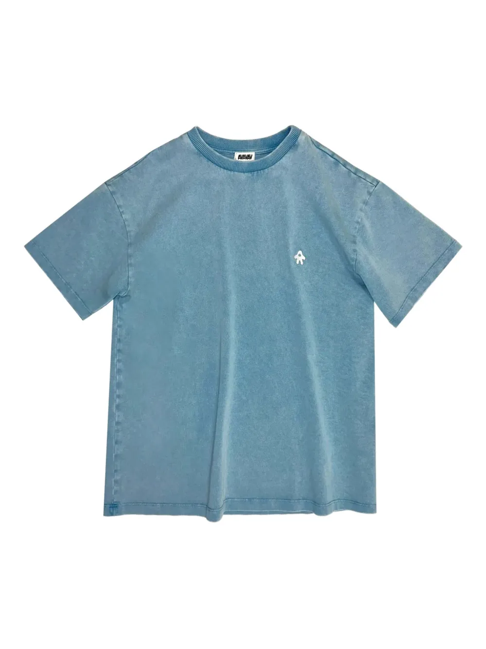 AVAVAV logo-embroidered cotton T-shirt | Blue | Image 1