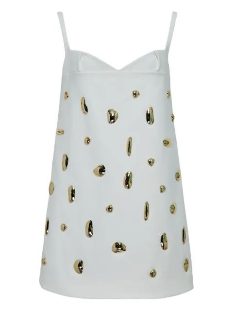Alexia gold-embellished shift dress