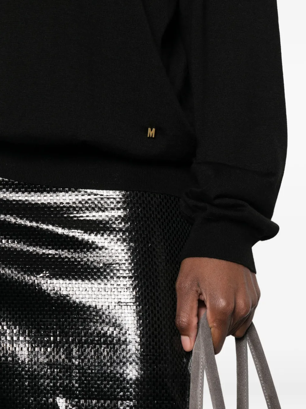 Moschino Wollen coltrui Zwart