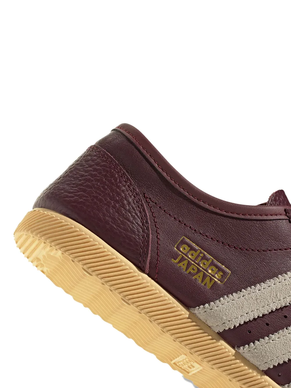 adidas Japan Decon three-stripe leather sneakers Red