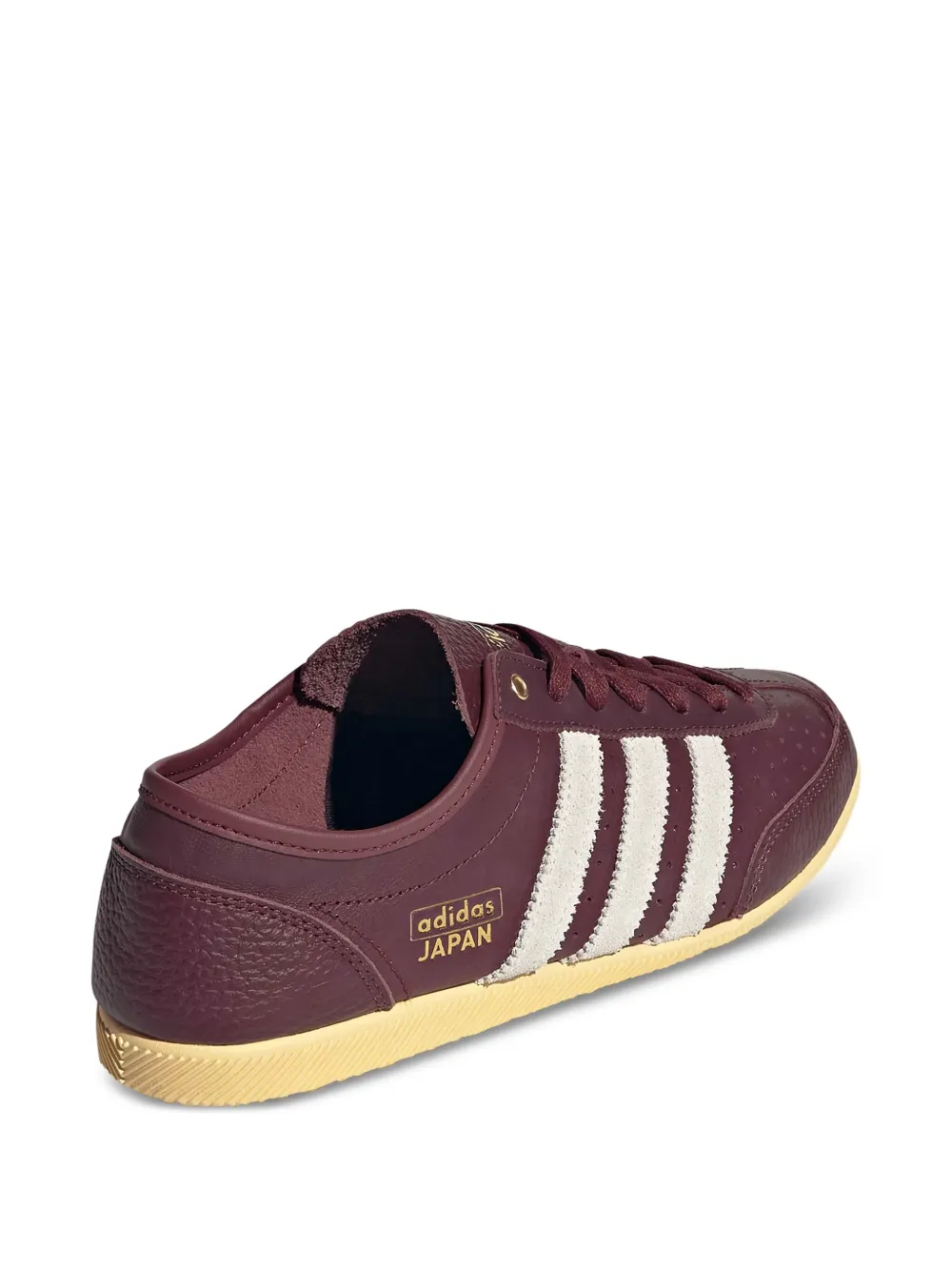adidas Japan Decon three-stripe leather sneakers Red