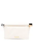 Jacquemus small Rond Carré metallic-sphere clutch - Neutrals