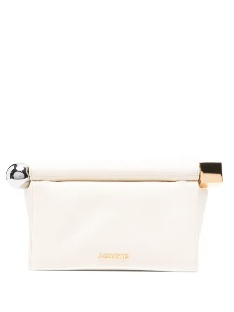 Jacquemus small Rond Carré metallic-sphere clutch