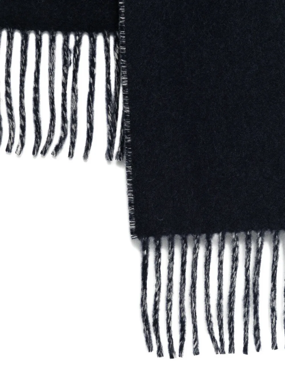 Jacquemus logo-embroidered scarf Blauw